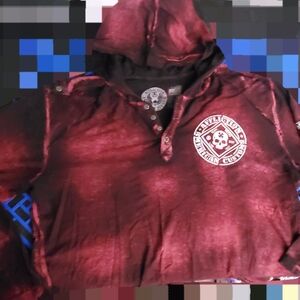 Affliction Red Hoodie
